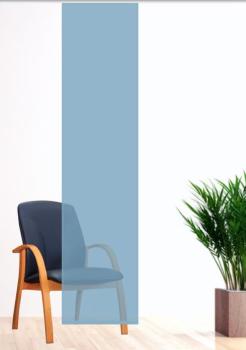 uni VOILE Flächenvorhang  transparent - Höhe 2,85m helles blau